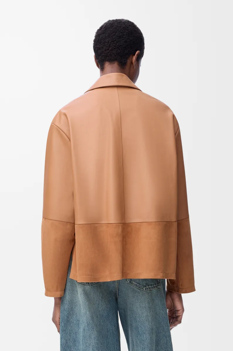 纳帕羊皮革睡衣式女士衬衫