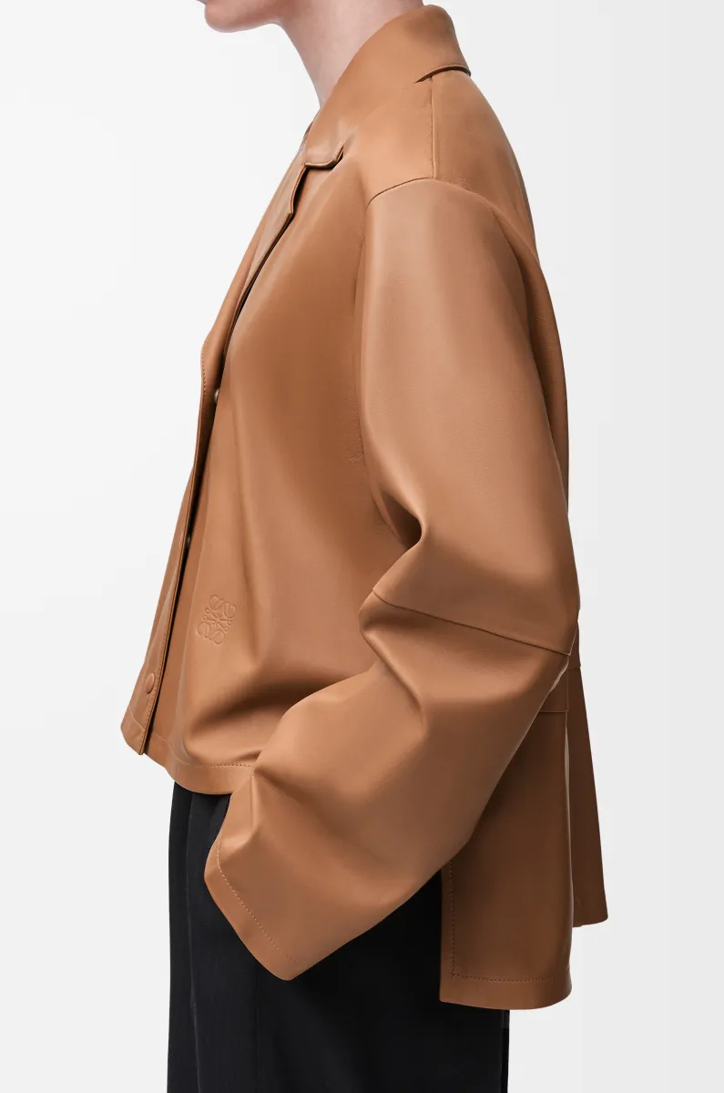 纳帕羊皮革睡衣式女士衬衫