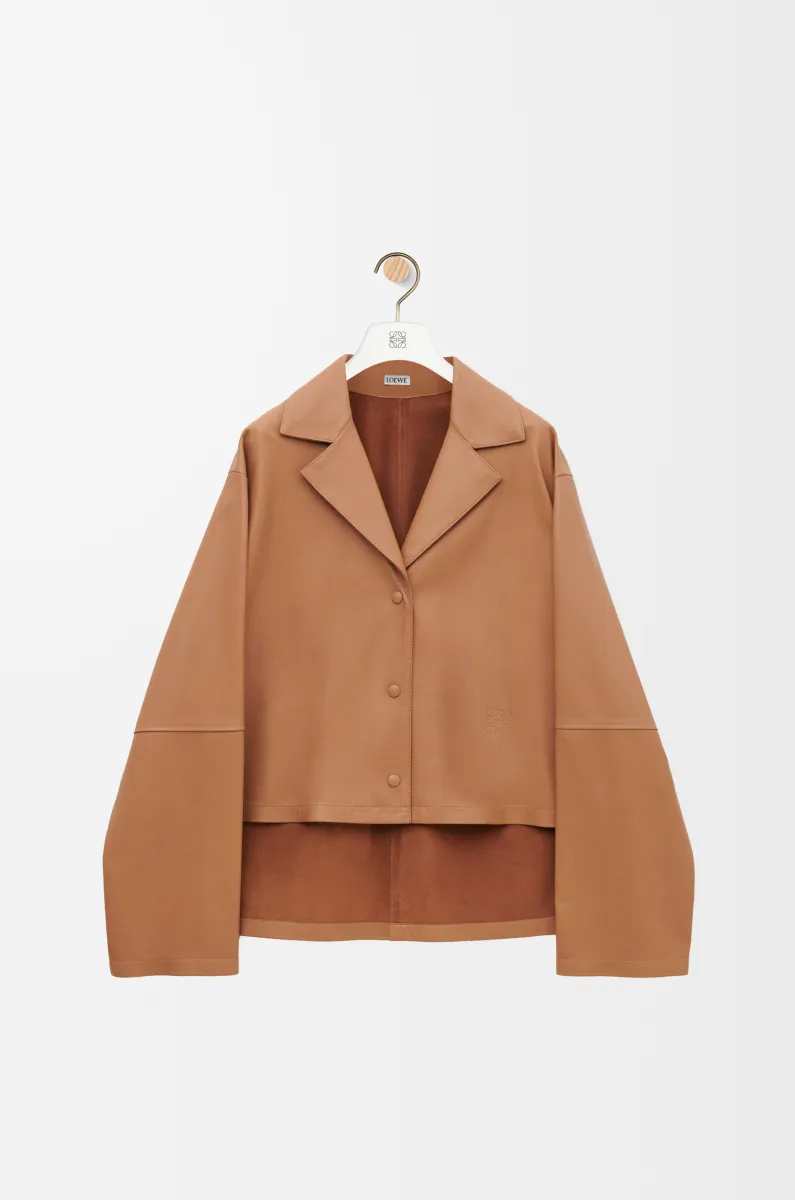 纳帕羊皮革睡衣式女士衬衫