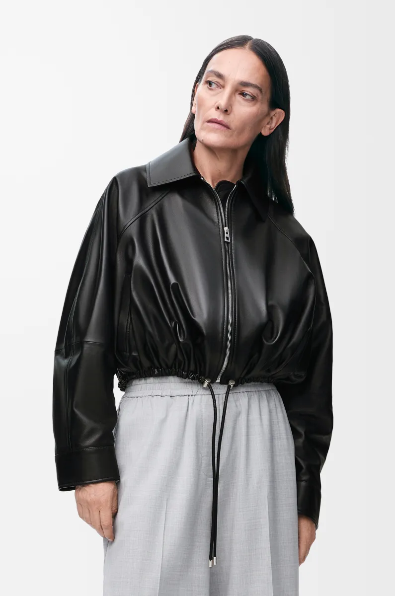 纳帕羊皮革气球夹克