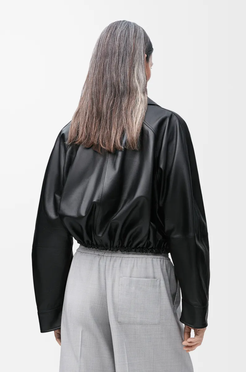 纳帕羊皮革气球夹克