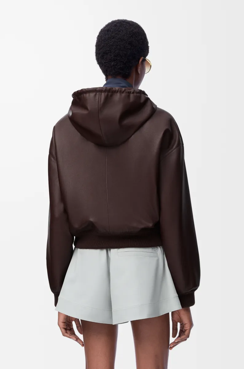 纳帕羊皮革 Flamenco 连帽卫衣