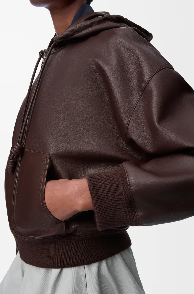 纳帕羊皮革 Flamenco 连帽卫衣