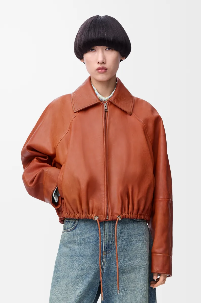 纳帕羊皮革气球夹克