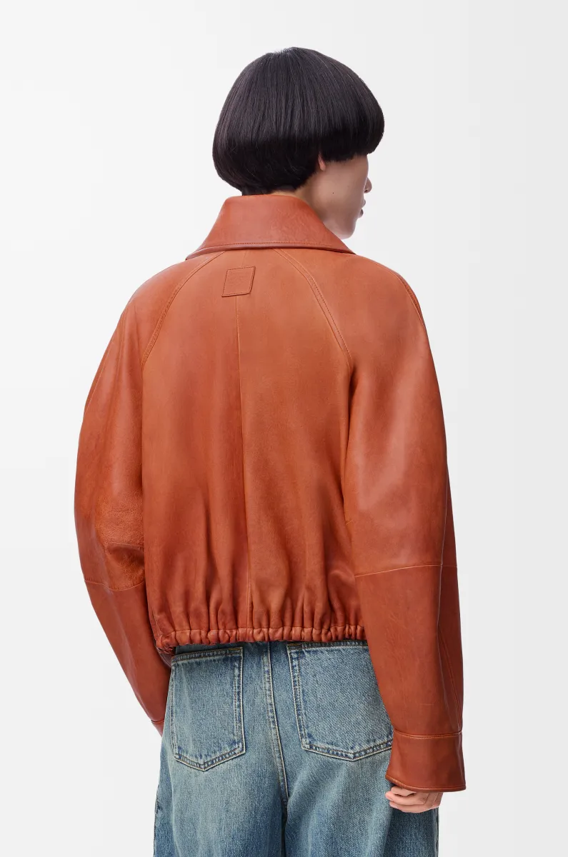 纳帕羊皮革气球夹克