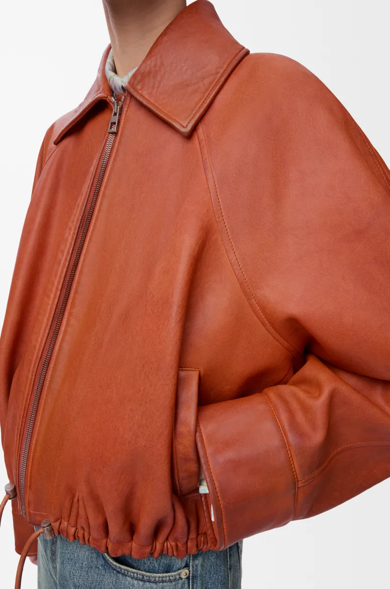 纳帕羊皮革气球夹克