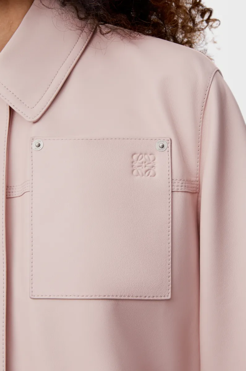 纳帕羊皮革工装夹克