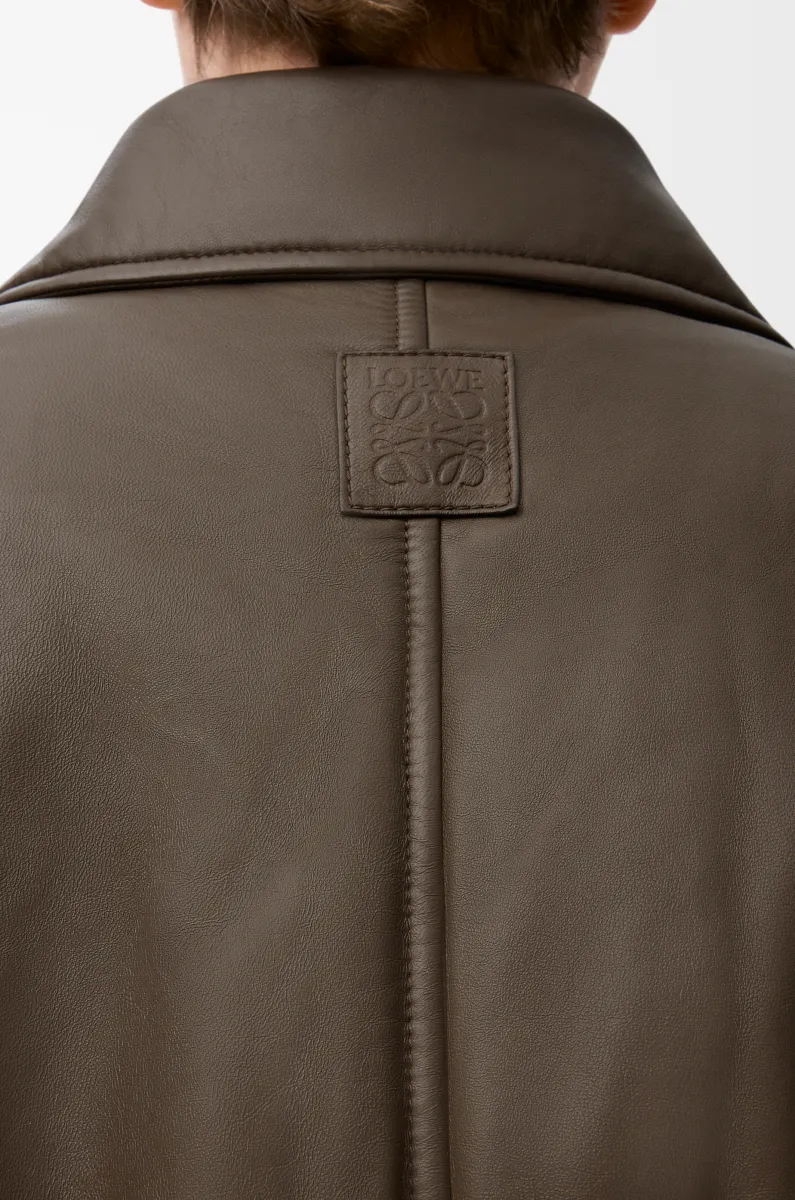 纳帕羊皮革机车夹克