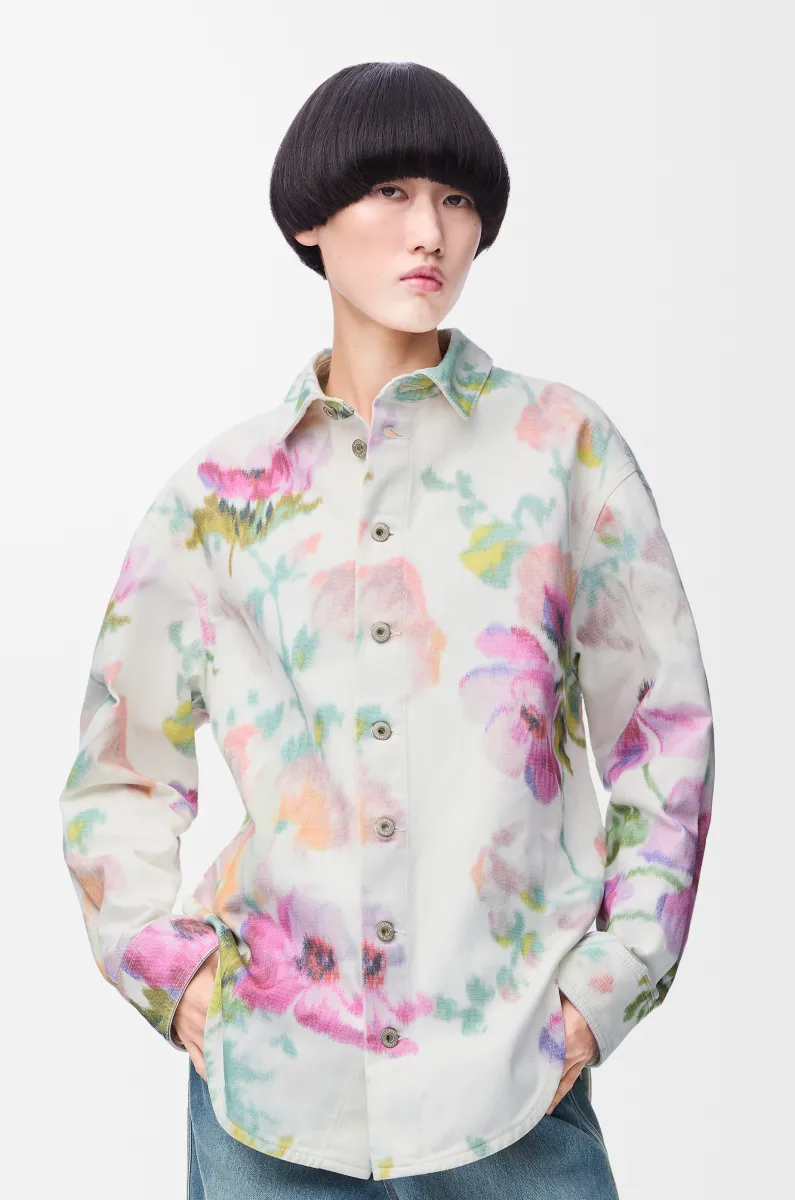 单宁布外套衬衫