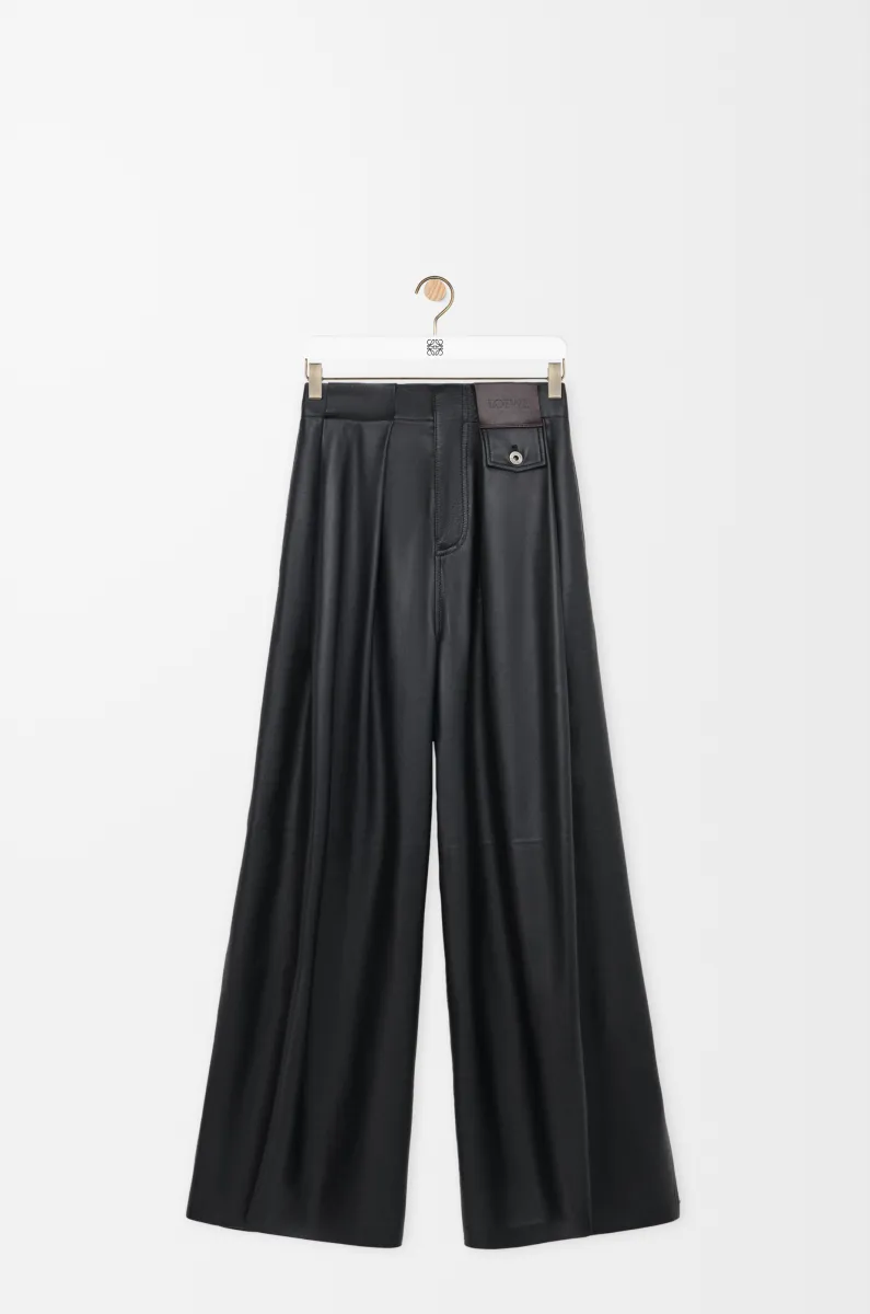 纳帕羊皮革长裤