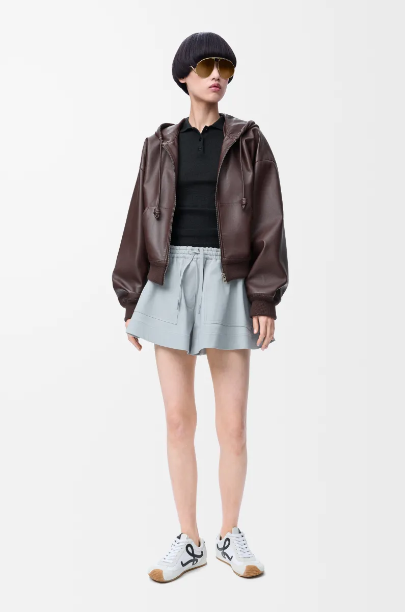 羊绒和丝绸短袖 Polo 毛衣