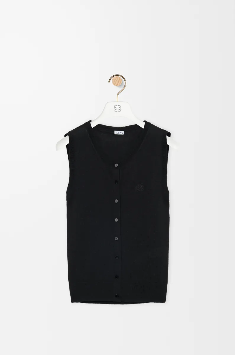 羊绒和丝绸背心