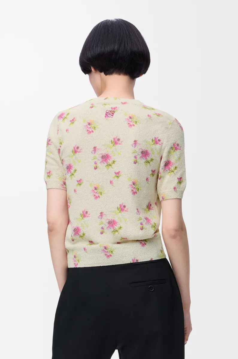 棉质混纺短袖毛衣