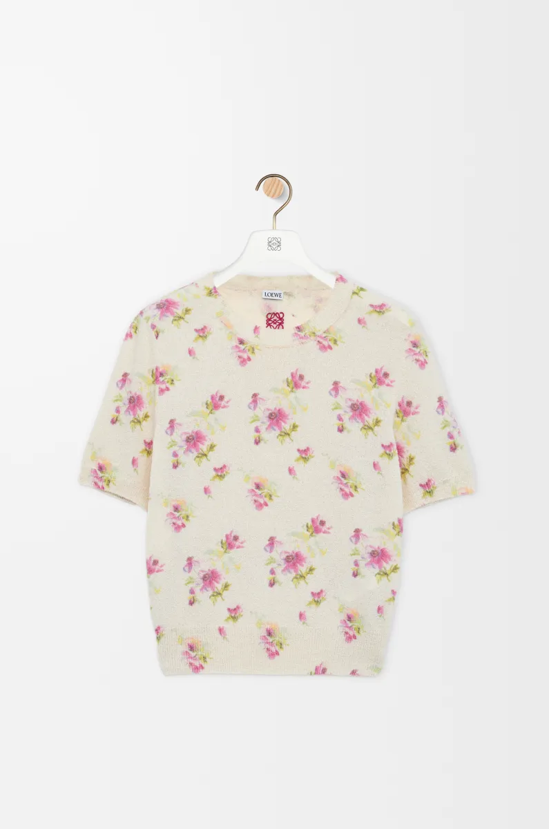 棉质混纺短袖毛衣