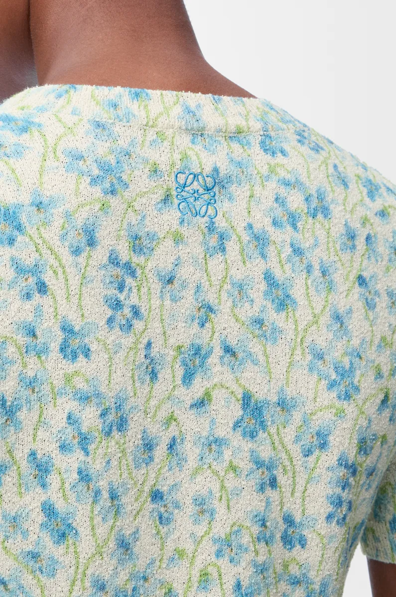 棉质混纺短袖毛衣