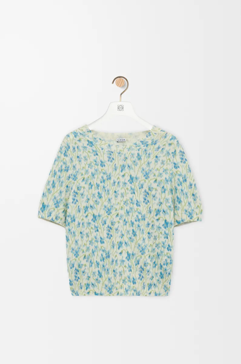 棉质混纺短袖毛衣