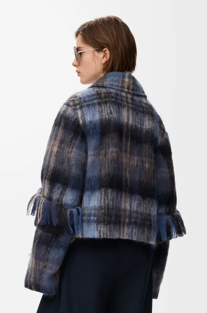 马海毛和羊毛混纺夹克