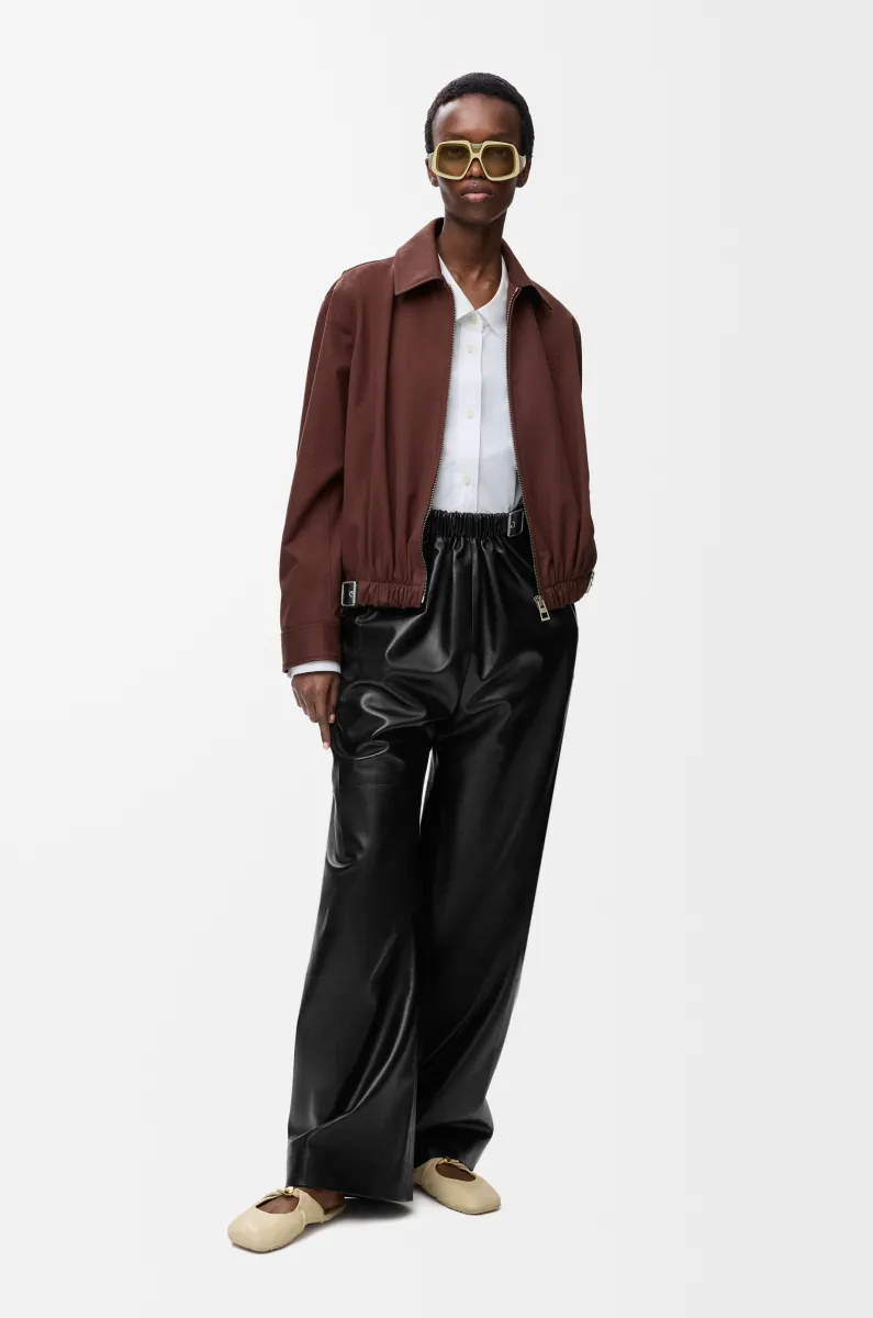 棉质和丝绸腰带夹克