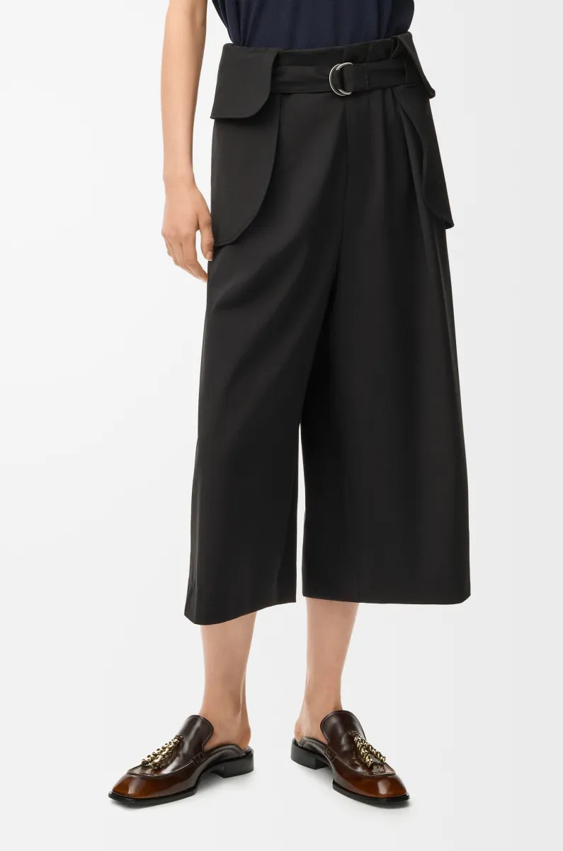 羊毛九分工装裤