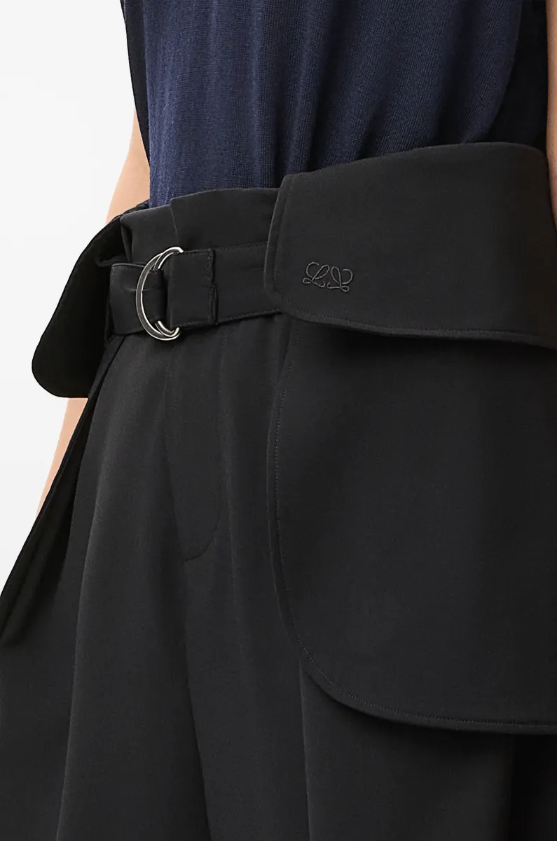 羊毛九分工装裤