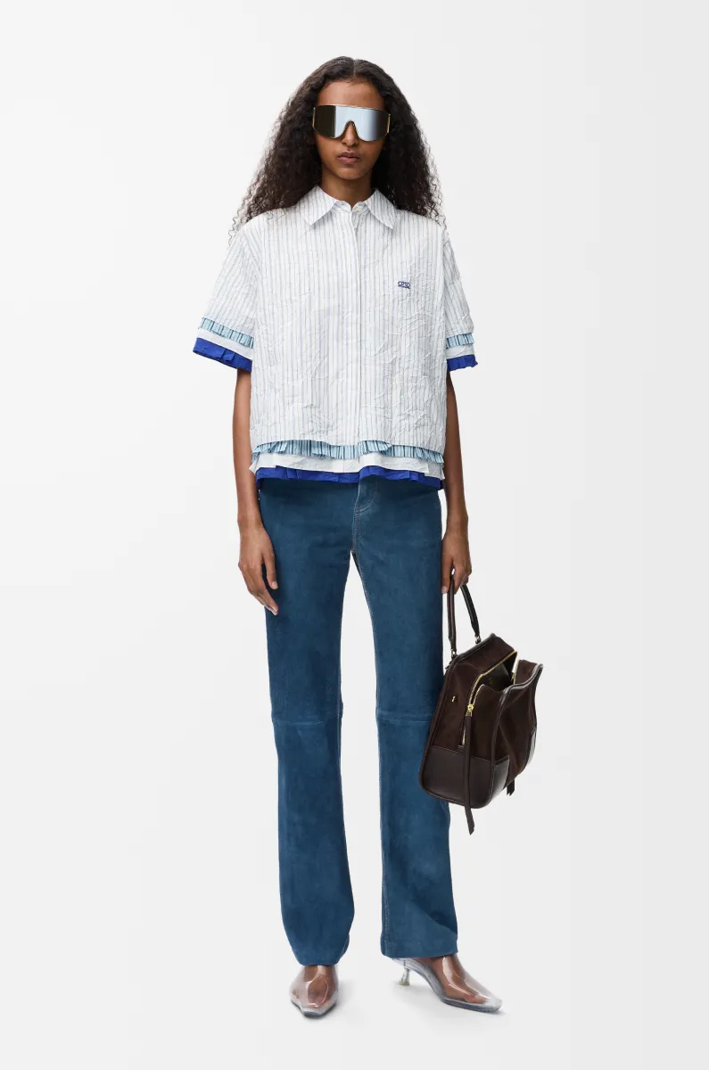 科技棉质短袖衬衫