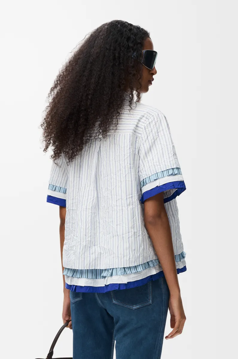 科技棉质短袖衬衫