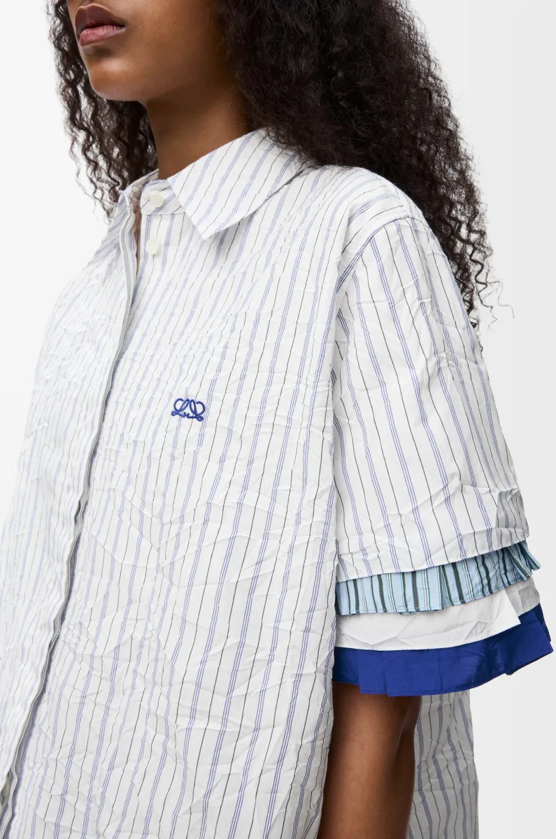 科技棉质短袖衬衫