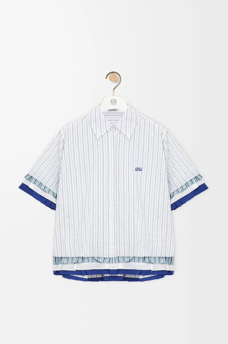 科技棉质短袖衬衫