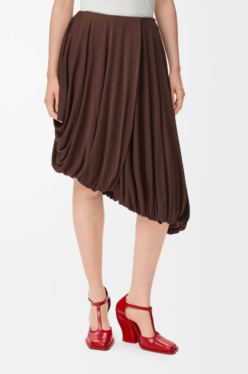 粘胶纤维垂坠半身裙