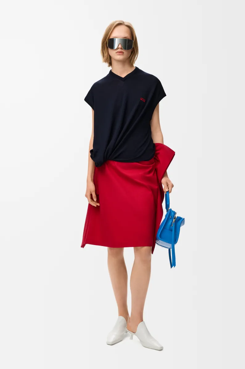 棉质丝绸半身裙