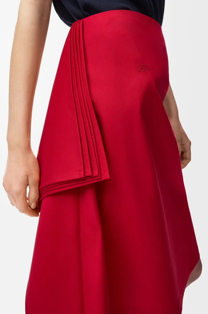 棉质丝绸半身裙