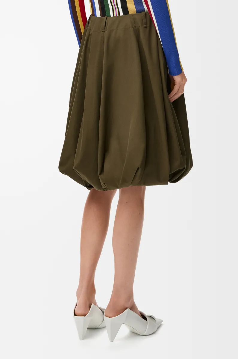 棉质丝绸半身裙