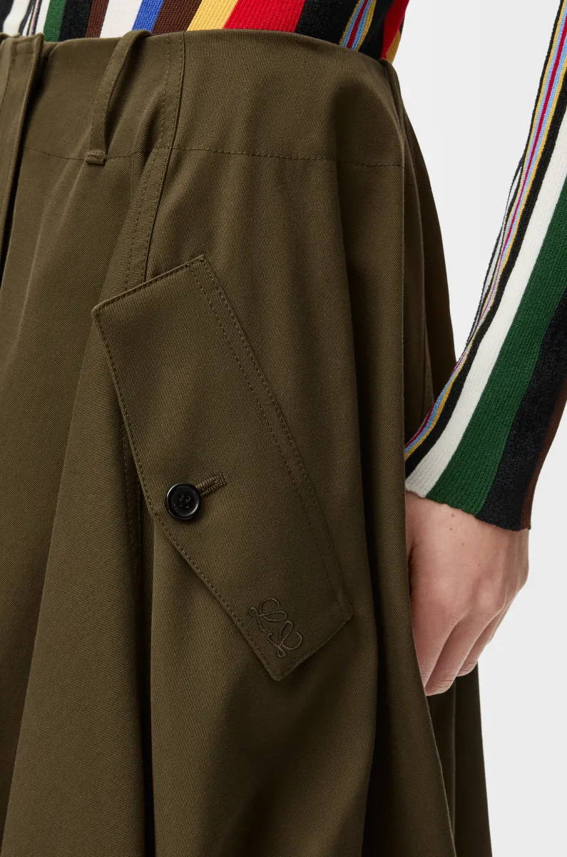 棉质丝绸半身裙