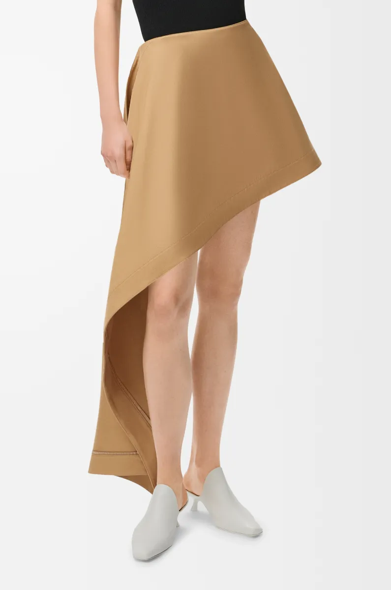 棉质丝绸半身裙