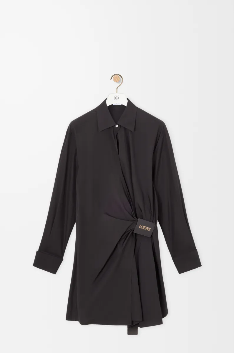 棉质衬衫连衣裙