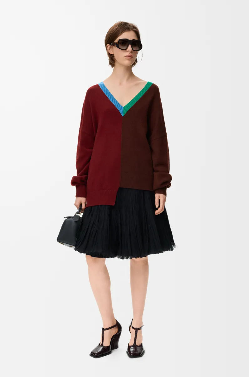 羊毛不对称毛衣