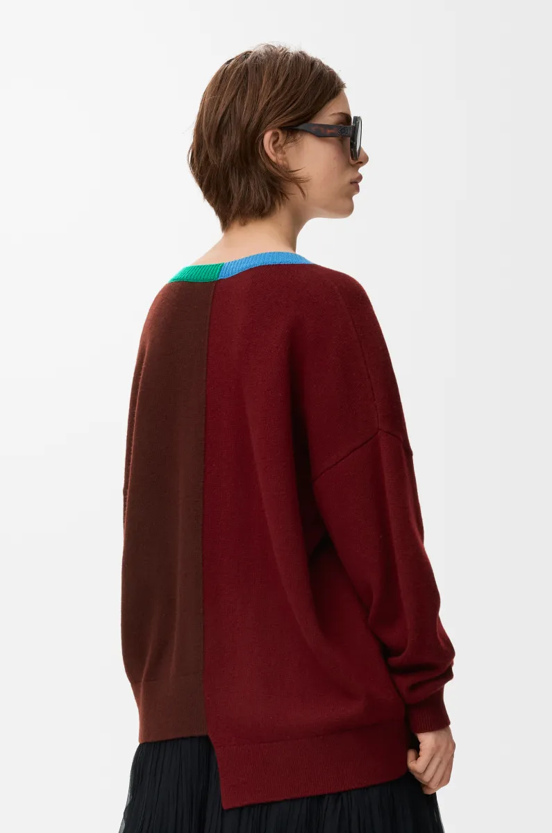 羊毛不对称毛衣