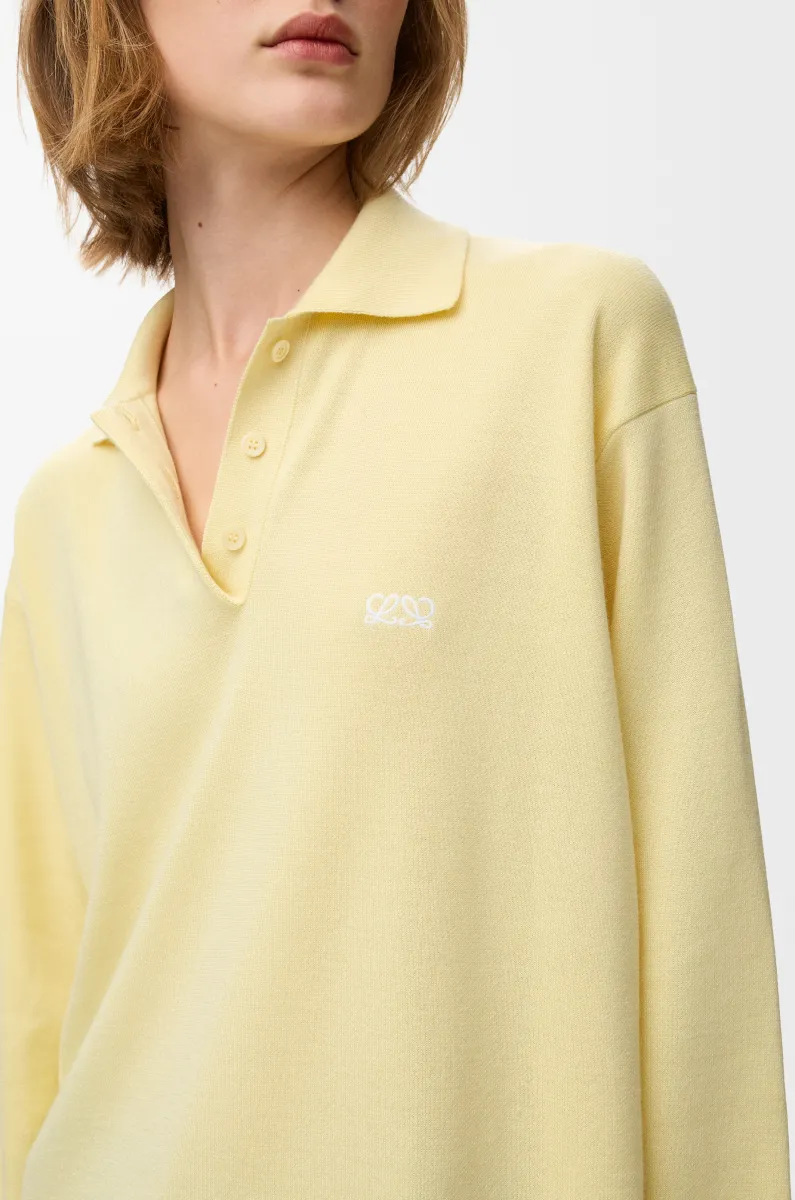 羊绒和丝绸混纺 Polo 毛衣