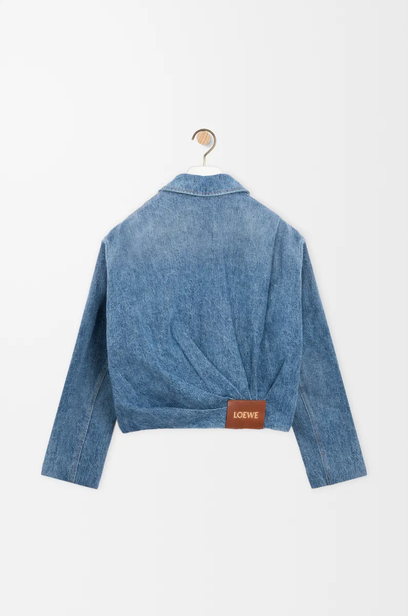 丹宁布垂坠夹克