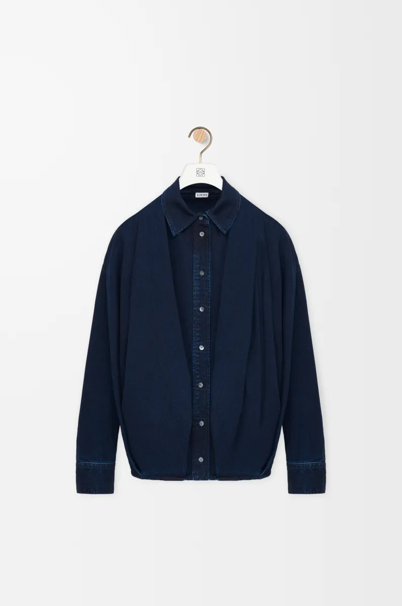 单宁布垂坠衬衫