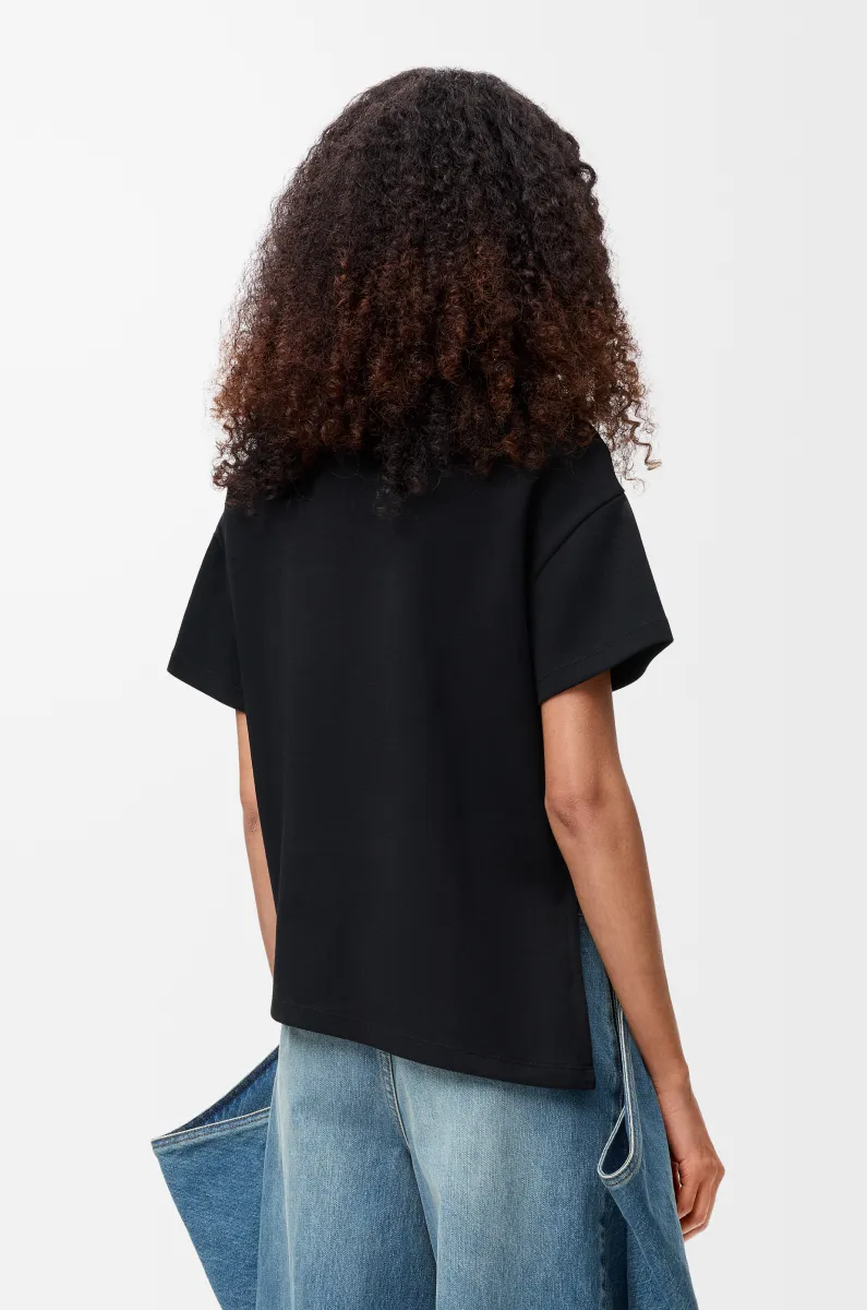 棉质混纺不对称T恤