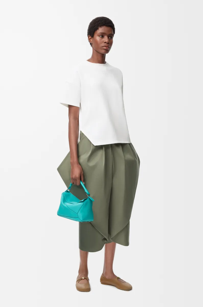 棉质混纺不对称T恤