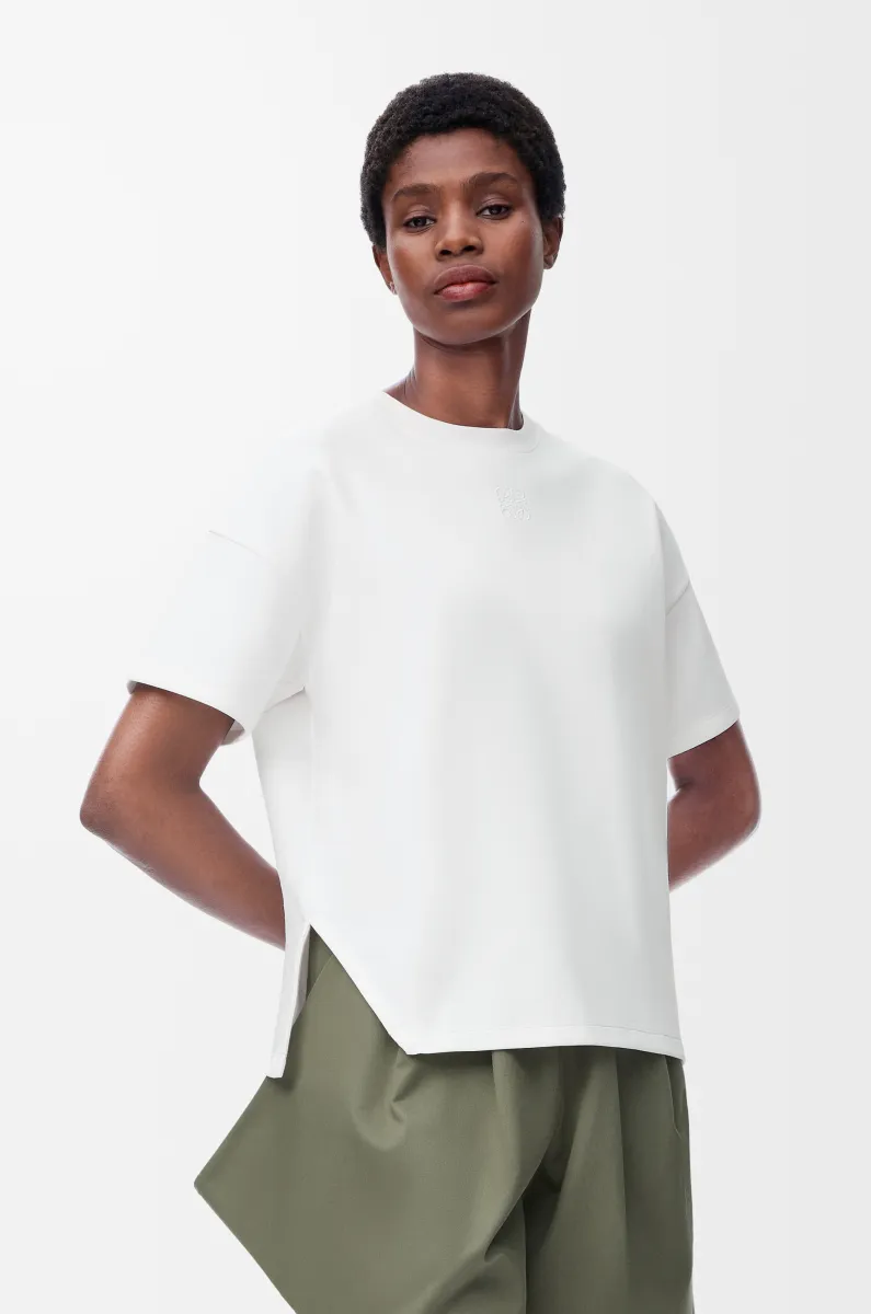 棉质混纺不对称T恤