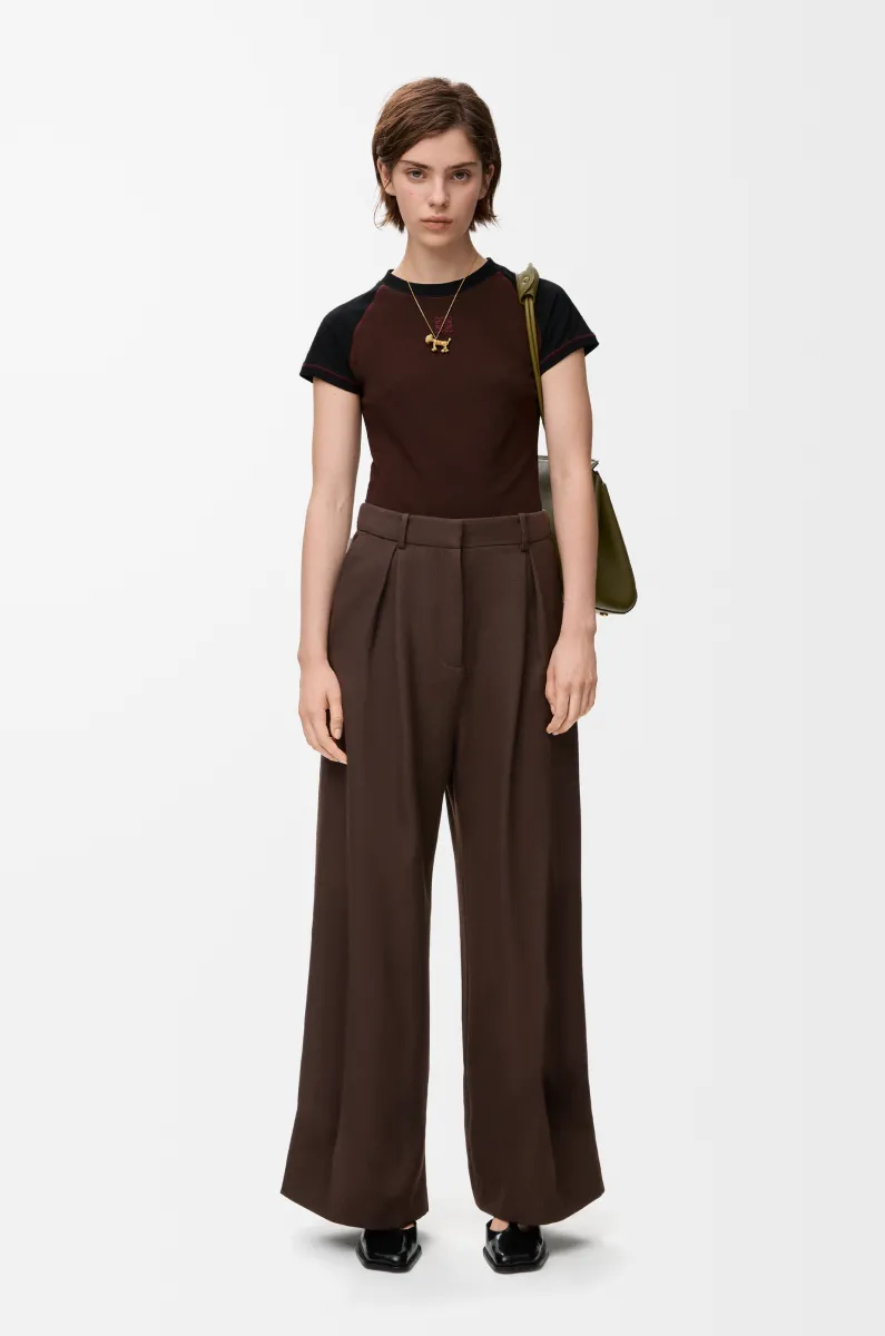 小廓形棉质混纺 T 恤