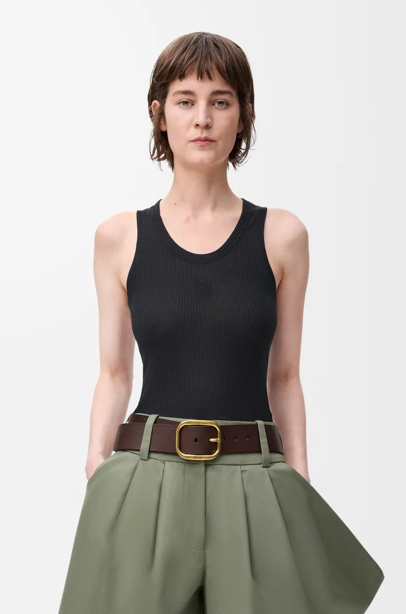 丝绸 Anagram 背心上衣