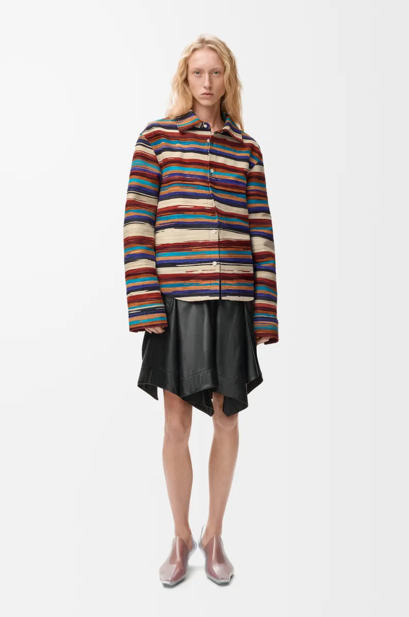 牛巴革羊皮革外套衬衫