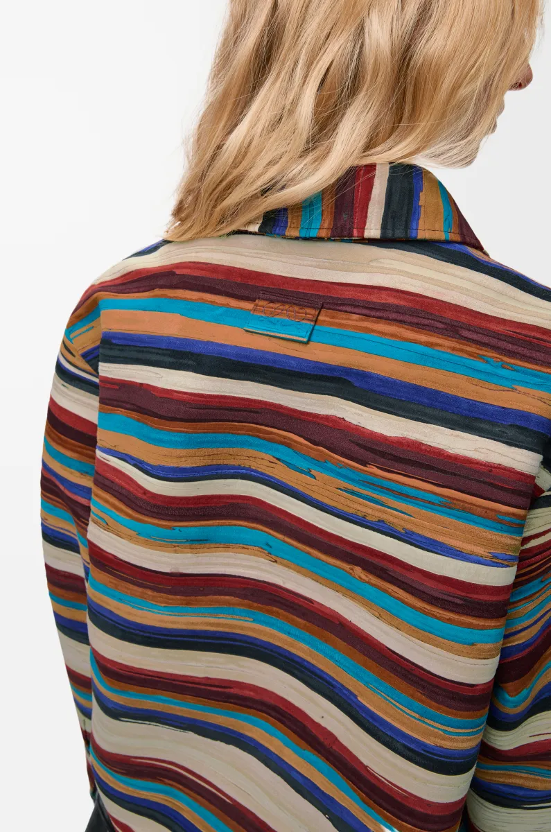 牛巴革羊皮革外套衬衫