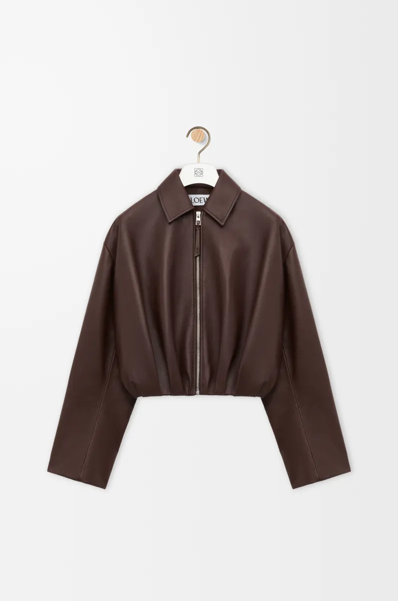 纳帕羊皮革垂坠夹克