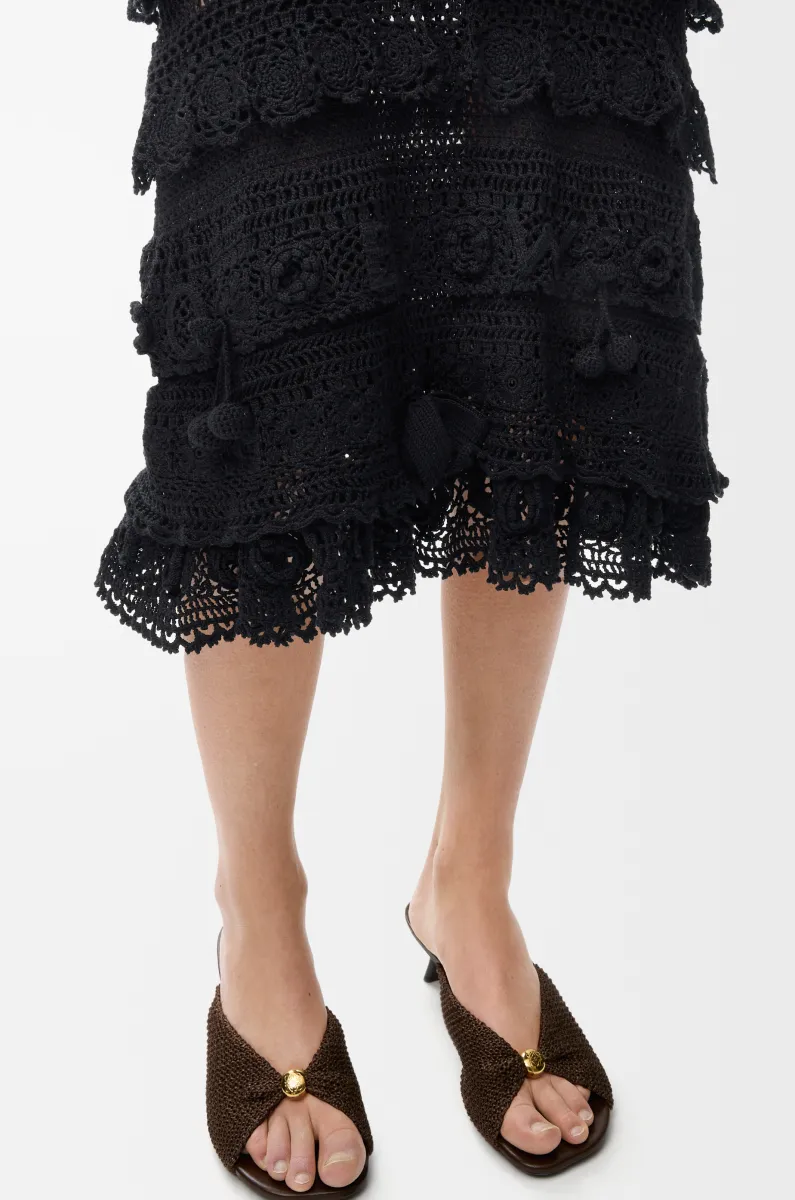 棉质钩织半身裙