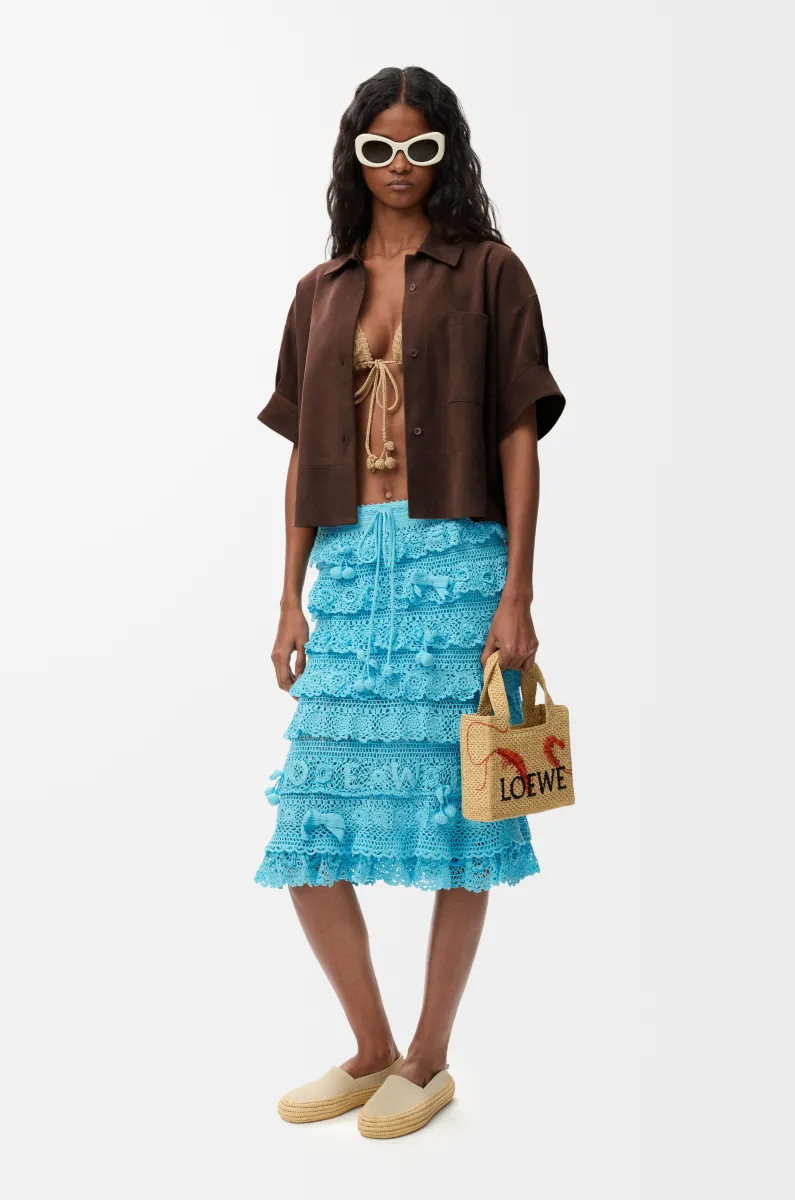 棉质钩织半身裙